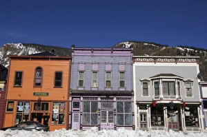 Silverton Prints: Colourful buildings in the Wild West old silver mining