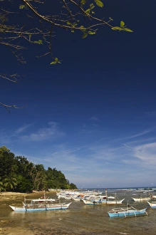 Sabang Prints: Colourful fishing boats on beach