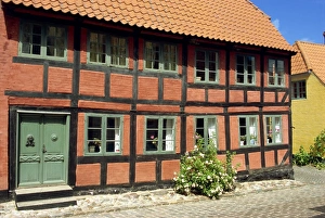 Aero Prints: Colourful house, Aeroskobing, Aero, Denmark, Scandinavia, Europe
