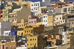 Images Dated 3rd January 2009: Colourful houses in San Sebastian de la Gomera, La Gomera, Canary Islands, Spain, Europe