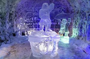 Light Beam Prints: Colourful ice sculptures in the Permafrost kingdom, Yakutsk, Sakha Republic (Yakutia)