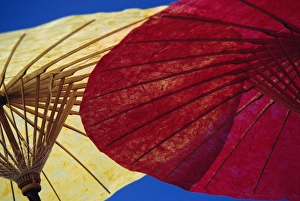 Paper Prints: Colourful paper umbrellas