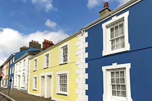 Residence Prints: Some of the many colourful regency style houses by the harbour in this popular coastal