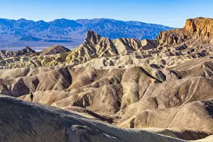 Sandstone Gallery: Colourful sandstone formations, Zabriskie Point, Death Valley, California