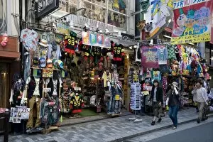 Colourful shop in Ame-mura, American Village, center of youth culture in Osaka