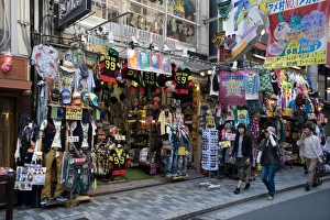 Colourful shop in Ame-mura, American Village, center of youth culture in Osaka Colourful shop in Ame-mura, American Village, center of youth culture in Osaka