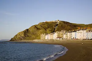 Colourful Victorian seafront buildings overlooking
