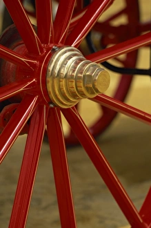 Wheel Prints: Colourful wheel of horse-drawn carriage