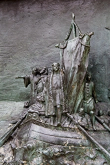 Columbus Monument Prints: Detail of Columbus Monument