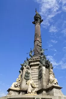 Images Dated 25th September 2010: Columbus Monument in Port Vell, Barcelona, Catalonia, Spain, Europe