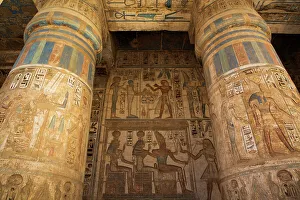 Relief Prints: Column Reliefs, West Portico, Second Courtyard