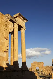 Forum Prints: Columns of the Capitol and Arch of Antoninus Pius in the Forum at the Roman ruins of Sbeitla