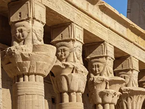 Aswan Governorate Prints: Columns at the Philae temple complex