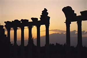 Columns in public building, probably the Court of Justice, Baalbek Columns in public building, probably the Court of Justice, Baalbek
