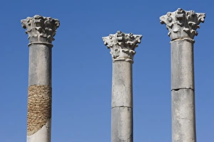 Volubilis Prints: Columns of the ruined Capital building
