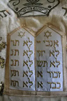 The Ten Commandments. Edmond J Safra Grand Choral Synagogue, St