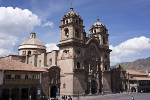 Colonialism Prints: Compania de Jesus church, Plaza de Armas, Cuzco, Peru, South America