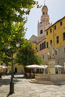 Clock Tower Prints: Concattedrale di San Siro, Sanremo (San Remo), Liguria, Italy, Europe