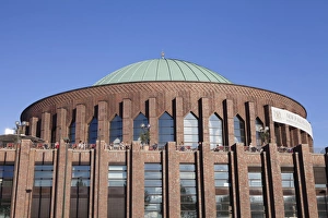 Curve Prints: Concert hall Tonhalle, Dusseldorf, North Rhine Westphalia, Germany, Europe