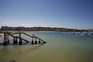 San Sebastian Prints: Concha bay, San Sebastian, Pays Basque, Euskadi, Spain, Europe
