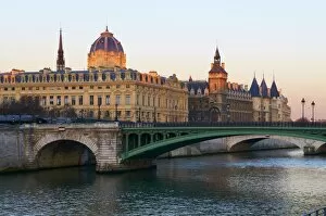 The Conciergerie on the Cite Island, the banks of the River Seine, UNESCO World Heritage Site