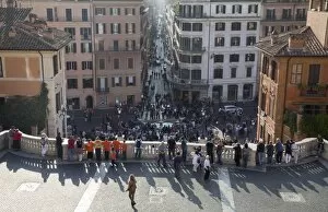 Images Dated 28th October 2008: Via Condotti from the Spanish Steps, Rome, Lazio, Italy, Europe