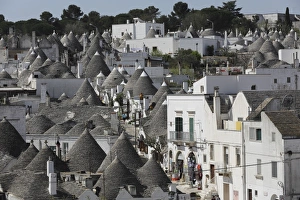 Street View Prints: Cone-roofed trulli houses on the Rione Monte district, UNESCO World Heritage Site