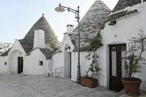 Streetlight Prints: Cone-shaped trulli houses, in the Rione Monte district of Alberobello