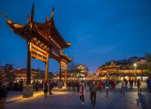 Confucian Temple, Pedestrian Street, Nanjing, Jiangsu province, China, Asia