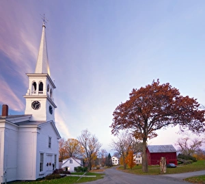 Vermont Prints: The Congregational Church, Peacham