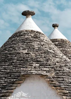 House Exterior Prints: Conical dry stone roof of trulli house, Alberobello, Puglia region, Italy, Europe