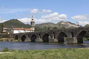Images Dated 21st July 2010: The Convent of St. Antonio church on the far side of the 14th century Old Bridge