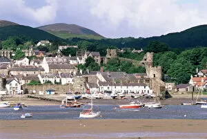 Images Dated 28th August 2008: Conwy Town and harbour