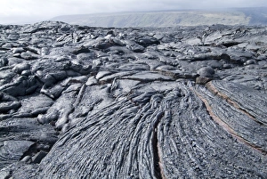 Lava Prints: Cooled lava from recent eruption