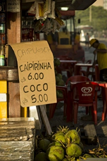 Street Market Prints: Copacabana Beach at dawn, Rio de Janeiro, Brazil, South America