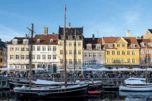 Ships Prints: Copenhagen, Denmark ' View of Nyhavn (New Haven)