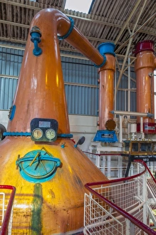Copper Prints: Copper stills, Ben Nevis Whisky Distillery, Fort William, Scotland, United Kingdom, Europe