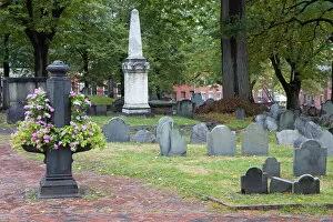 Images Dated 13th October 2007: Copps Hill Burying Ground, Freedom Trail, North End District, Boston