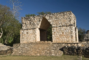 Ek Balam Prints: Corbelled arch, Ek Balam, Yucatan, Mexico, North America