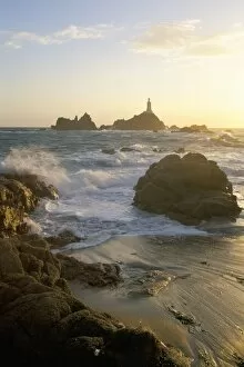 Channel Islands Collection: Corbiere lighthouse, St