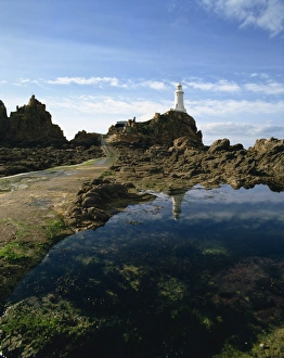 Channel Isles Prints: Corbiere Point Lighthouse