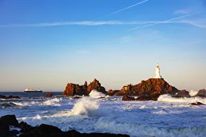 Corbiere Point Lighthouse, Jersey, Channel Islands, United Kingdom, Europe