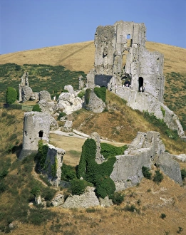 National Famous Place Prints: Corfe Castle, Dorset, England, United Kingdom, Europe