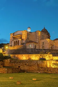 Ancient Ruins Prints: Coricancha and Santo Domingo Convent at twilight