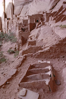 Native American Prints: Corn grinders in the foreground