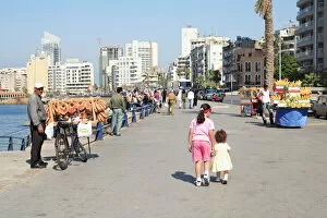 Side Walk Collection: Corniche, Beirut, Lebanon, Middle East