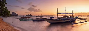 Palawan Prints: Corong Corong Beach at sunset, El Nido