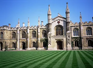 College Prints: Corpus Christi College, Cambridge, Cambridgeshire, England, United Kingdom, Europe