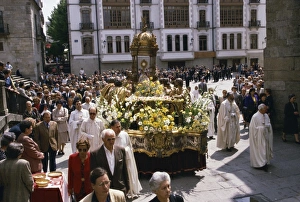 Parades Prints: Corpus Christi procession, Lugo, Galicia, Spain, Europe