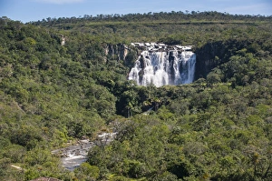 Force Prints: Corumba waterfalls near Pirenopolis, Goais, Brazil, South America